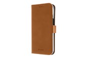 Mobil - Deksel og etui - Insmat PREMIUM FLIPCASE IPHONE 15 PLUS BROWN - 650-3197