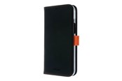 Mobil - Deksel og etui - Insmat FLIPCASE IPHONE 15 PLUS BLACK/ORANGE - 650-3193