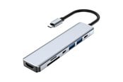 USB-hub - Lippa 7-in-1 87 W USB-C PD 4K HDMI Hub USB-hub - 7 porter - LPGQ22H118