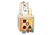 Babyleker - Small Foot - Wooden Activity Cube and Motor Skills Spiral Safari - 11960