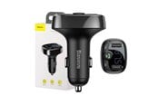 Mobil - Adaptere og ladere - Baseus FM Transmitter T typed Bluetooth 2xUSB microSD (Black) - CCMT000001