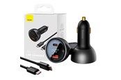 Mobil - Adaptere og ladere - Baseus Car charger Superme USB USB-C 140W (black) - CGZX070001