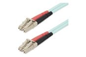 Nettverkskabel - StarTech.com 25m (82ft) LC/UPC to LC/UPC OM4 Multimode Fiber Optic Cable - patch cable - 25 m - aqua - Blå - 25m - 450FBLCLC25