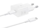 Mobil - Adaptere og ladere - Samsung 25W USB-C GaN Power Adapter (Incl. cable) - White - EP-T2510XWEGEU