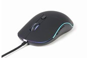 Mus - Gembird Illuminated large size wired mouse - Mus - Optisk - 6 knapper - Svart - MUS-UL-02