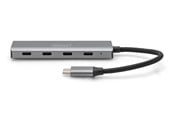USB-hub - DIGITUS 4-Port USB-C Hub USB-hub - 4 porter - Grå - DA-70246