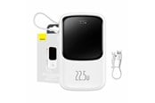 Nødlader - Baseus Powerbank Qpow PRO with cable 10000mAh 22.5W (White) Nødlader - Hvit - 10000 mAh - PPQD060102