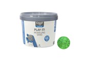 Kreative leker - Creall Play It Play Sand Green 750gr. - 03206