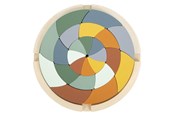 Babyleker - Small Foot - Wooden Shape Puzzle Safari Round 24pcs. - 12457