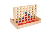 Brettspill & Puslespill - Small Foot - Four in a Line Travel Game Wood - 3460