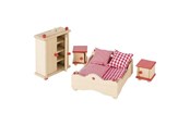 Dukker & Tilbehør - Goki Dollhouse Furniture Bedroom - 51954