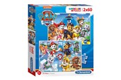 Puslespill - Clementoni Puzzle PAW Patrol 2x60st. Gulv - 21617