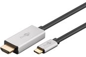 Skjermkabel - Pro HDMI - 24-pins USB-C - 3m - Grå - HDMI-USB-C-S-3m