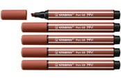 Skrive- & Tegneverktøy - STABILO Pen 68 MAX - Fibre-tip Pen with Thick Chisel Tip - Sienna - 768/75
