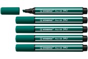 Skrive- & Tegneverktøy - STABILO Pen 68 MAX - Fibre-tip Pen with Thick Chisel Tip - Turquoise Green - 768/53