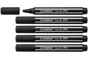 Skrive- & Tegneverktøy - STABILO Pen 68 MAX - Fibre-tip Pen with Thick Chisel Tip - Black - 768/46