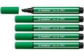 Skrive- & Tegneverktøy - STABILO Pen 68 MAX - Fibre-tip Pen with Thick Chisel Tip - Emerald Green - 768/36