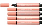 Skrive- & Tegneverktøy - STABILO Pen 68 MAX - Fibre-tip Pen with Thick Chisel Tip - Apricot - 768/26