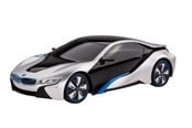 Fjernstyrt - RASTAR R/C 1:24 BMW I8 Silver - 48400