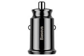 Mobil - Adaptere og ladere - Baseus Grain Car Charger 2x USB 5V 3.1A (black) - CCALL-ML01
