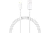 USB - Baseus Superior Series Cable USB to Lightning 2.4A 1m (white) - CALYS-A02
