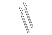 Veggmontering, AV-braketter & AV-møbler - Poly mounting kit - for video conferencing system - Max - recommended for 65" - 2215-69381-001