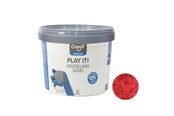 Kreative leker - Creall Play It Play Sand Red 750gr. - 03207