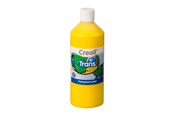 Kreative leker - Creall Transparent Paint Yellow 500ml - 23021