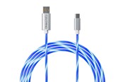 Spill - Tilbehør - Oniverse USB-A USB-C LED Fast Charging Cable 2 m - Wired Charging cable for wireless game controller - ONICAB1-TYPEC2-WHT