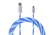 Spill - Tilbehør - Oniverse MICRO USB CHARGE CABLE WITH LED 2 METERS - Wired - ONICAB1-MICROUSB2-WHT