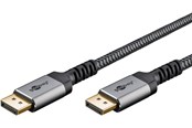 Skjermkabel - Pro Displayport 1.4 Sleeved - 2m - Svart - HDMI1.4SL2