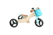 Kjøretøy - Small Foot - Wooden Tricycle and Balance Bike 2in1 Turquoise - 11610