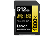 Minnekort - Lexar Professional Gold 1800x SD - 280MB/s - 512GB - LSD1800512G-BNNNG