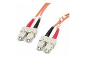 Nettverkskabel - StarTech.com 1m Fiber Optic Cable - Multimode Duplex 62.5/125 - LSZH - SC/SC - OM1 - SC to SC Fiber Patch Cable (FIBSCSC1) - network cable - 1 m - 1m - FIBSCSC1
