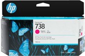 Printertilbehør blekk/toner - HP 738 / 498N6A - Magenta Ink - 498N6A