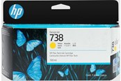 Printertilbehør blekk/toner - HP 738 / 498N7A - Yellow Ink - 498N7A
