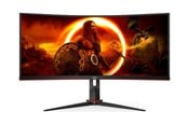 Skjerm - 34" AOC G2 CU34G2XP - 3440×1440 (UWQHD) - 180Hz - VA - Buet - CU34G2XP/BK