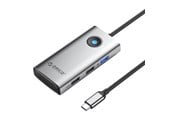 USB-hub - ORICO Type-C 5in1 HUB Multifunction Docking Station (grey) USB-hub - USB 3.0 - 5 porter - Grå - PW11-5P-GY-EP