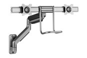 Skjermholder - Gembird Adjustable wall 2-display mounting arm - MA-WA2-02