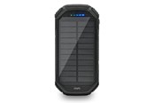 Nødlader - Mikamax QI Solar Powerbank - 20000 mAh - PD 20W - USB-C & Wireless Charging Nødlader - Svart - 20000 mAh - 05105