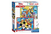 Puslespill - Clementoni Puzzle Mickey Mouse 2x20st. Gulv - 24791