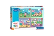 Puslespill - Clementoni 4in1 Puzzle Peppa Pig Gulv - 21516