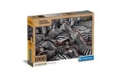 Puslespill - Clementoni Jigsaw Puzzle National Geographics - Zebra 1000 pcs. Gulv - 39729