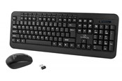 Tastatur - Esperanza TITANUM 2.4GHZ USB WIRELESS KIT AKRON - Tastatur & Mussett - Svart - TK109