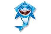 Utendørsleker - Kites Ready 2 Fly - Pop-up Nylon Kite Shark - EZNY904SK