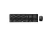 Tastatur - RAPOO 8020M - Tastatur- og mussett - Nordisk - Svart - 12325