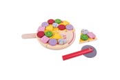 Treleker - Bigjigs Wooden Pizza with Toppings - BJ457