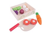 Treleker - Bigjigs Wooden Box with Cut Vegetables - BJ473