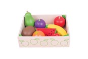 Treleker - Bigjigs Wooden Box with Fruit 9 pcs. - BJ476