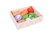 Treleker - Bigjigs Wooden Box with Vegetables 12 pcs. - BJ477